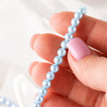 Pērļu kaklarota light blue