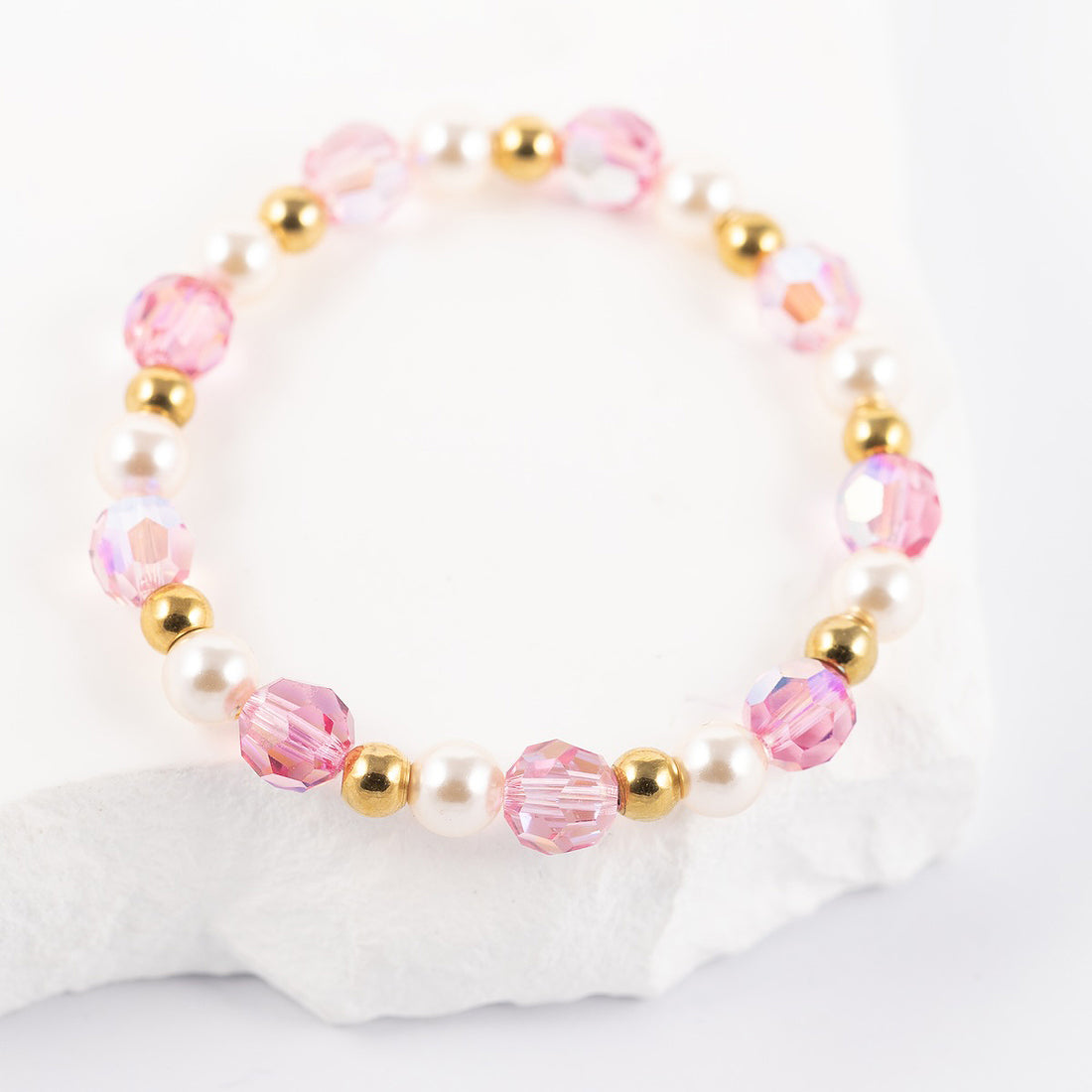 Elastīga bērnu aproce ar kristāliem