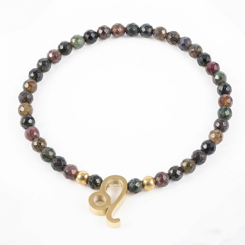 Tīģeracs akmens rokassprādze ar horoskopu