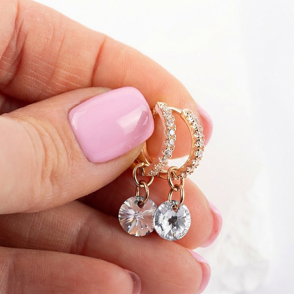 Aplīšu auskari transformeri divi vienā