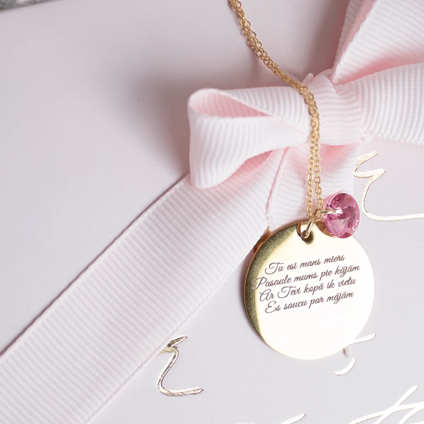 Lielais medaljons ar personalizētu gravējumu